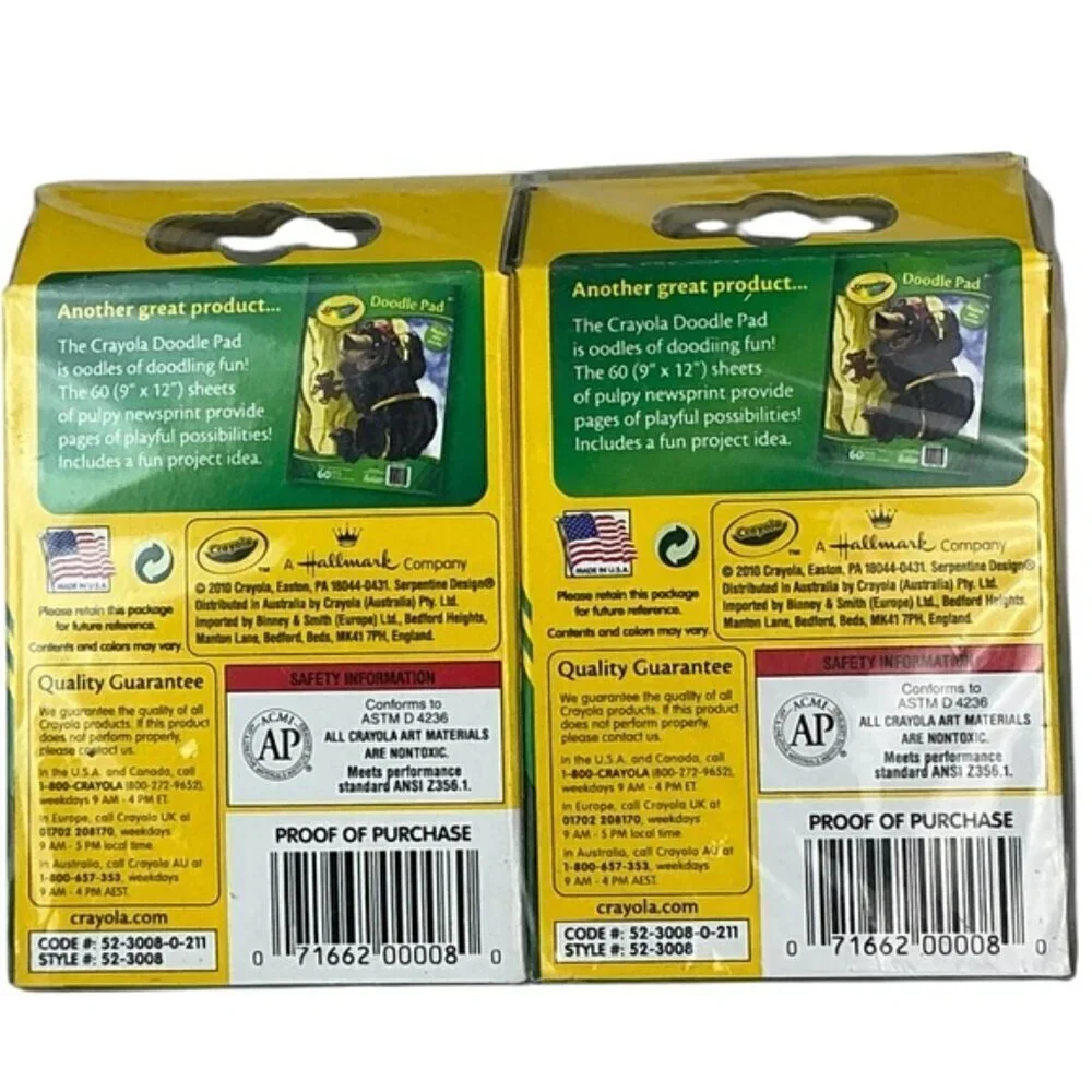 Crayola Crayons Made in USA Non Toxic Non Smudge Formula 8 Ct Boxes 12 Box Lot